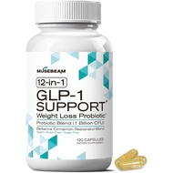 musebeam Probiotic Weight Loss Support Supplement - Natural GLP1 Support Appetite Suppressant Metabo