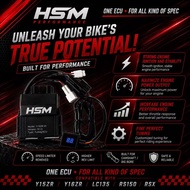 HSM ECU RACING 4 MODE DYNO MAPPING LC135 V8 Fi Y15ZR V1 V2 Y15 Y16ZR Y16 RS150 V1 V2 RSX CDI V1-V7 E