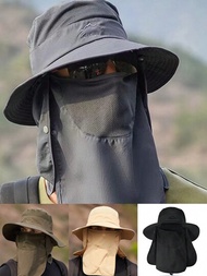 1頂女性遮陽帽,戶外攀登防曬帽,經典防蚊帽,時尚百搭,日常生活必備
