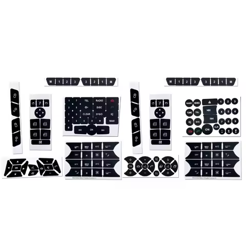 PVC Interior Car SwitchKnob Button Repair Decal Sticker For W204 S204 C204 R172 W218 W212 C207 A207 