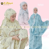 KATUN 2-in-1 Children's Prayer Robe, Premium Cotton Backpack, Beautiful Lasercut Print Motif, Zipper