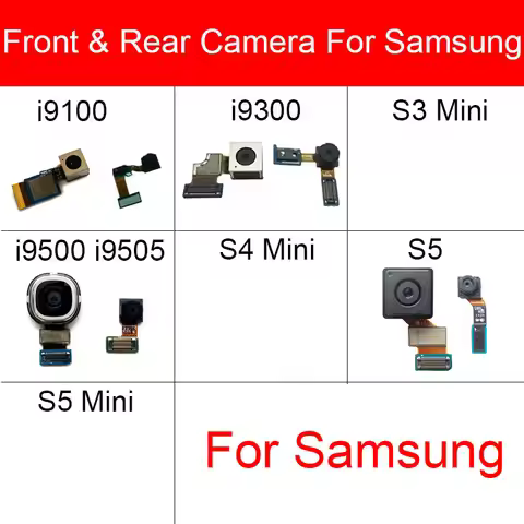 Front Rear Back Camera For Samsung Galaxy S2 S3 S4 S5 Mini I9500 I9505 I9100 G900 Small Facing Main 