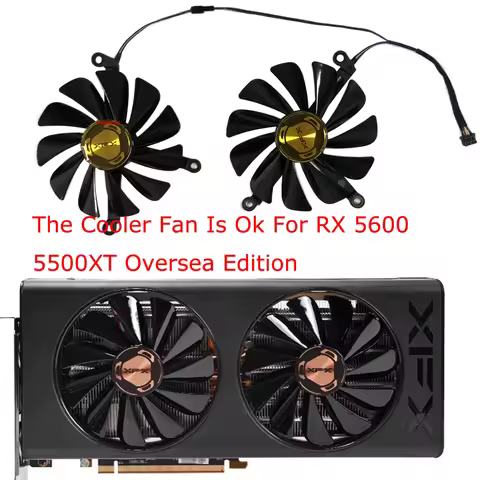 VGA GPU Fan Graphics Card Cooler For XFX RX 5600XT 6GB RX 5500 XT 8G 4GB,2Pcs/Set,95mm FDC10U12S9-C,