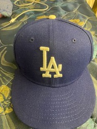 舊式球員帽New Era MLB LA Dodgers AC Cap 美國大聯盟洛杉磯道奇隊球員全封帽寶藍色