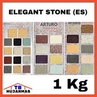 ARTURO Cat Tembok Dinding Teksture 1 Kg Tipe Elegant Stone (ES) Wall Paint Terbaik Type Tekstur Textur Texture Motif Natural Stone Batu Alam Box Speaker Bukan Vircan Propan Decor Stonkote