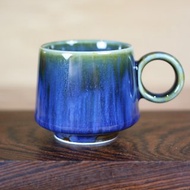 【我愛媽媽】天目釉 滿釉咖啡杯 自然釉小緣杯 台灣鶯歌製