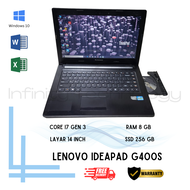 Lenovo Ideapad G400s Core i7 Gen 3 Ram 8 Gb Ssd 256 Gb Laptop Gaming