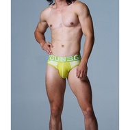 3GUN Dazzling Color Dynamic Climbing Line Patchwork Men's Stretch Cotton Briefs 3G8X4625A