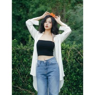 Tube shirt, ribbed tube top