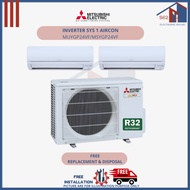 MITSUBISHI MUYGP24VF/MSYGP24VF SYSTEM 1 AIRCON - 3 Ticks - (INSTALLATION INCLUDED)