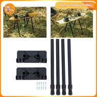 Homyl ขาโต๊ะพับเก็บได้ Kaki Kaki Meja พับได้ขาเฟอร์นิเจอร์แบบพกพามั่นคง4ชิ้นสำหรับหอพักสำนักงานโต๊ะค