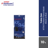 Yuka Zan Kf94 Protect Face Mask 10'S(C/Black&N/Blue)