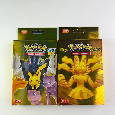 100Pcs pokemon English German French cards pokemons Card 100 Gx 100mega ex 100 V Max VMAX