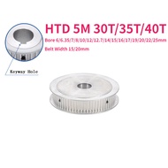 1pcs HTD 5M 30T/35T/40 Teeth Synchronous Timing Pulley Bore 6/6.35/7/8/10/12/12.7/14/15/16/17/19/20/