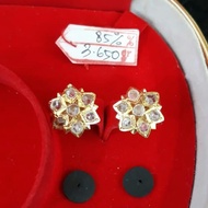 INT20GW18GW ANTING GIWANG EMAS INTAN BERLIAN PERMATA 85% GOLD NATURAL