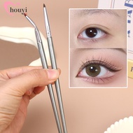 Straight Handle Eyeliner Brush - Precision Cosmetic Tools - Soft Fiber Hair Cosmetic Brush - Angle E