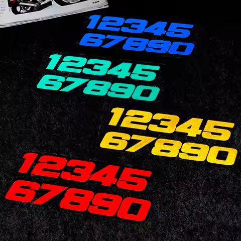 JDM Phone Number 1234567890 Reflective Car Stickers Motorcycle Decal Accessories for Honda PCX 125 C