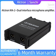 Alctron MA-2ไมโครโฟนมืออาชีพPreamplifier Dual-Channel Mic Ampสำหรับริบบิ้นและไมโครโฟนแบบไดนามิก