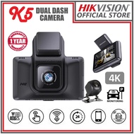 HIKVISION DASH CAM CAR CAMERA K5 4K Front &amp; 1080P Rear Cam with parking monitorning mode 1 Year Warranty 70mai ddpai