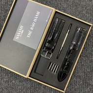 N2K. Dây đồng hồ CHỐT THÔNG MINH Da Cá Sấu vân trúc GỒM : 1 DÂY + 1 KHÓA TẶNG 1 HỘP 2 CHỐT THÔNG MIN