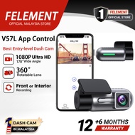 FELEMENT V57 Pro dashcam for car Front Dash Cam 24H Record FHD 2K UHD Night Vision 170° FOV WDR App 