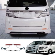 Car LED Rear Bumper Fog Lights Brake Lights Dynamic Turn Signal Lights for  ALPHARD/VELLFIRE 20 Series Parts Accessories