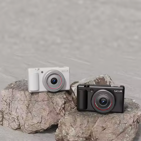 SJCAM ZV200 Portable Vlogging Camera 5K Travel Camera,80MP 360° Flip Screen F1.8 Auto Focus Video Ca