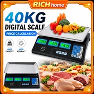 Electronic Price Computing Scale 40kg Digital Weighing Scale Commercial Market Grocery Shop Scale