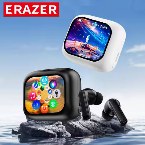 ERAZER Original LCD Touch Screen Bluetooth earphone ANC noise cancelling wireless Headphone waterpro