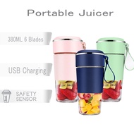 Portable Juicer Blender Juicer Cup 6 Blades Fruit Smoothie Blender Mini Fruit USB chargeable Blender