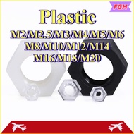 Nylon Hex Nut Nut Black/White/Transparent Nylon Hex Nut M2/M2.5-M20 [FGH-CB]