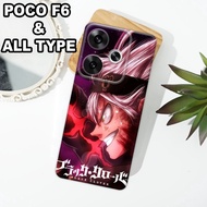 G12 - XIAOMI Case Latest F6 5Gpoco 2024 - Flexible rubber material - MOTIF Black Clover - XIAOMI sil