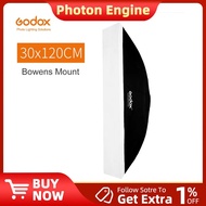 Godox Portable Studio Softbox 30*120cm 12"x47" Bowens Mount Rectangular for Strobe Flash