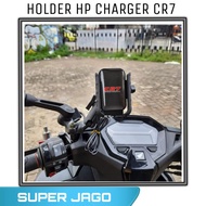 Hp/handphone Plus Charger Original CR7 Universal Motor Holder