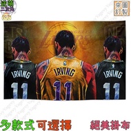 【逆萌二次元】實體照 新款Kyrie Irving♥凱里厄文NBA藍網3♥絕美掛布♥掛毯照掛軸掛畫拍攝背景布直播Bf