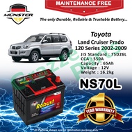 Münster Robust MF CMF NS70 | NS70L | 75D26L (65AH) Battery Bateri Kereta Toyota Land Cruiser Prado 1