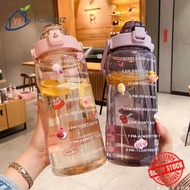 Botol Air Sukan 2000ML Dengan Straw Mudah Alih Kapasiti Besar – Sports Water Bottle With Straw Fitne