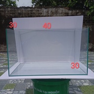 Mini Fish Tank 40x30x30cm with super beautiful hidden glue - manual edge grinding 5mm glass - broken