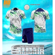 Bộ Quần Áo Bóng Đá Người Lớn - Đội Tuyển Nhật Bản + Nigeria ( Vải Mè )