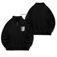 Jacket Halfzipper/Halfzipp Attack On Titan Logo Aot Anime