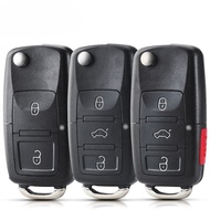 For VW 2/3/4button HU66 Blade Flip Folding Remote Car Key Shell Case Fob