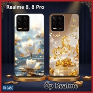 Glass Case for Realme 8/Realme 8 Pro Fortune, luck, peace, 5-year anti-yellowing premium glass
