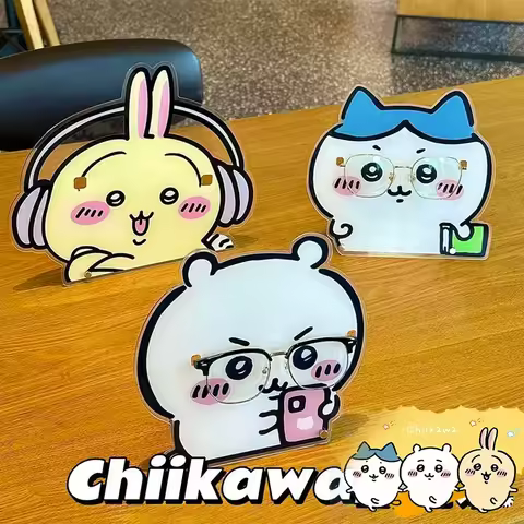 Cute Chiikawa ちいかわ Glasses Frame Xiaoba Usachi Jiyikawa Eye Display Stand Desktop Ornaments Decorati