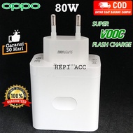 ADAPTOR OPPO ORIGINAL ASLI 80W 80 WATT SUPER VOOC SUPERVOOC FLASH CHARGE FAST CHARGING PREMIUM HIGH QUALITY ISI DAYA CEPAT RENO 5 6 7 8 7Z 4G A77S A57 A33 A53 A96 A76 RENO7 PRO 5G BATOK KEPALA CASAN VCB8JAEH