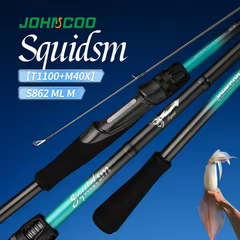 Johncoo Egi Fishing rod light weight 83g 2.6m Squid Fishing rod Titanium Guides M ML power fast acti