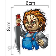 Chucky printing sticker, chucky doll image