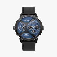 POLICE นาฬิกาข้อมือผู้ชาย Police AVIGNON black leather watch รุ่น PL-15725JSB/03 นาฬิกาข้อมือ