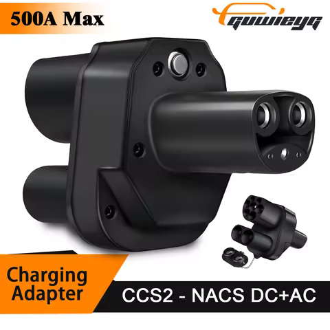 GUWIEYG CCS2 to Tesla AC DC Adapter 500A Fit for Tesla Model 3/X/Y Made in USA CCS2 Combo Adapter Su