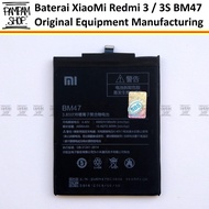 Baterai Xiaomi Redmi 3 3S BM47 Battery Batre Original