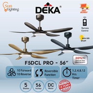 DEKA F5DCL PRO (LED) 46" 20 SPEED 5 BLADE DC MOTOR CEILING FAN KIPAS SILING 风扇